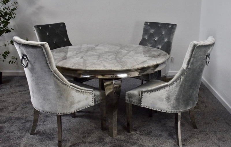 Louis Dining Set With 4 Cheshire Chairs