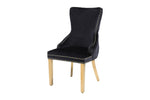Black Bentley Chairs With Gold Legs