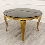 Louis Gold Round Dining Table