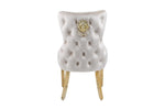 Cream Bentley Chair With Gold Legs