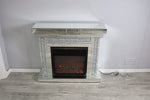 Stunning New Crushed Diamond Electric Fire Place