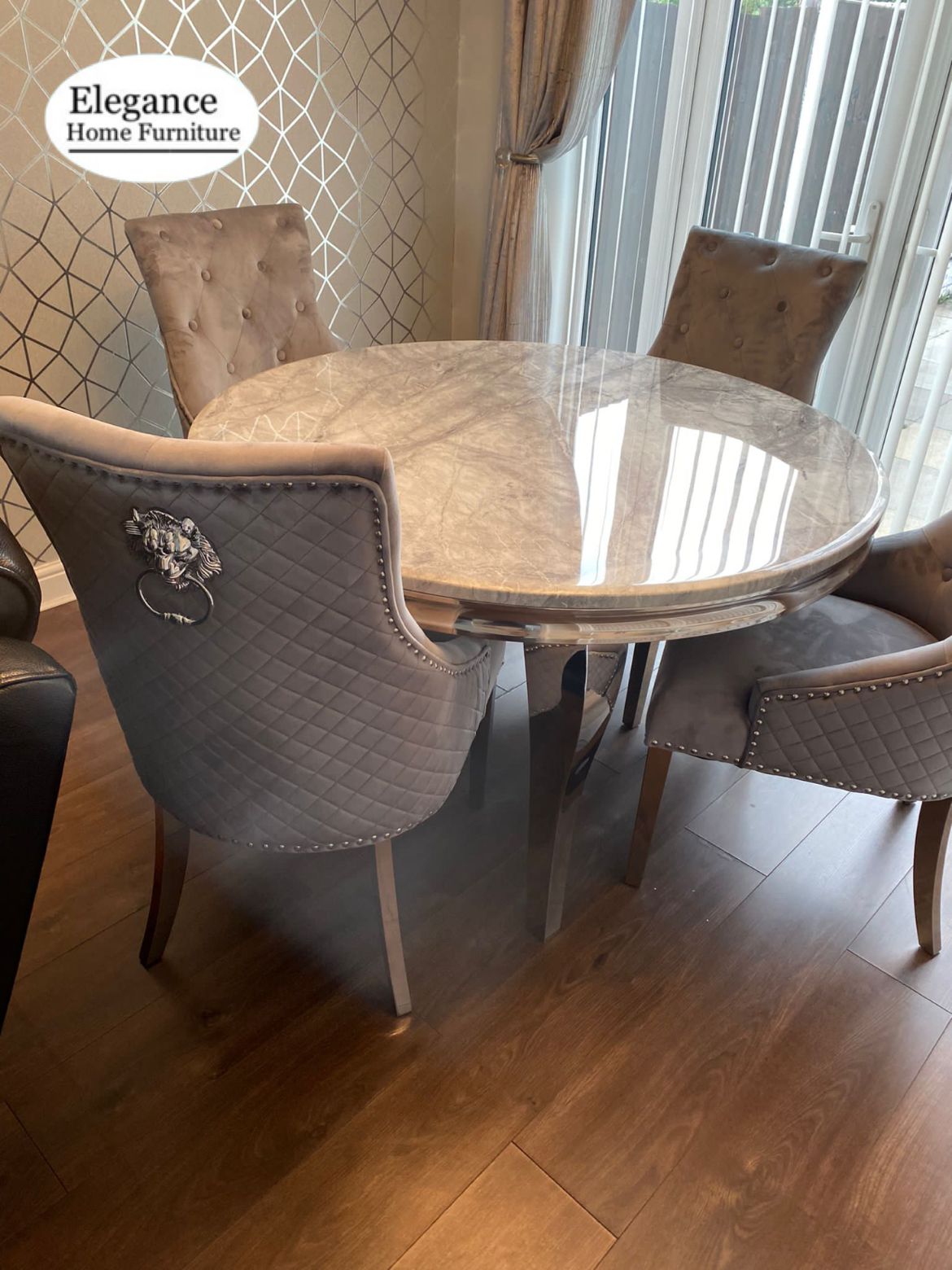 Louis Round Marble Dining – Elegance Home Furniture Wholesalers