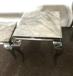 Louis Grey Marble Lamp Table