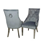 Grey Cheshire Chairs With Circular Knocker