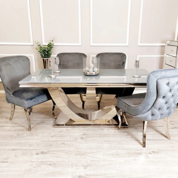 Arial Dining Set With 4 Bentley Chairs