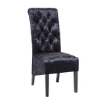 Black High Back Chair With Knocker Back