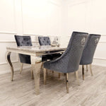 Louis Dining Set With 4 Majestic Chairs