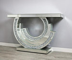 Crushed Diamond Mocka Console Table