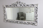 Ornate Wall Mirror Champagne/Chrome