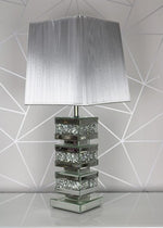 Crushed Diamond Block Table Lamp.