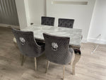 Louis Dining Set With 4 Majestic Chairs