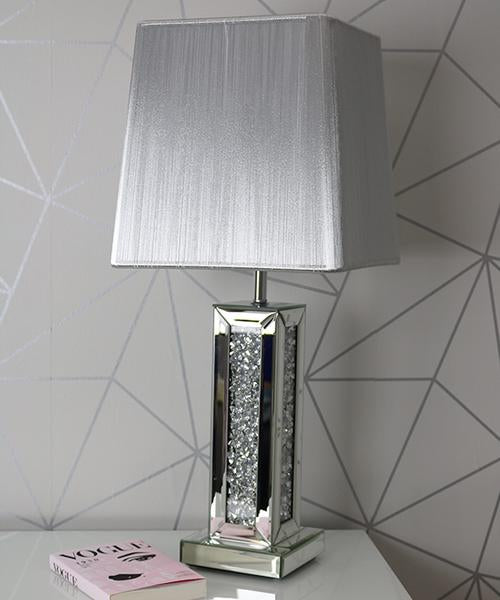 Thin Crushed Diamond Table Lamp