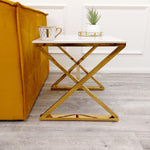 Riviera Gold Side Table