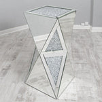 Mirrored Crushed Diamond Pedestal