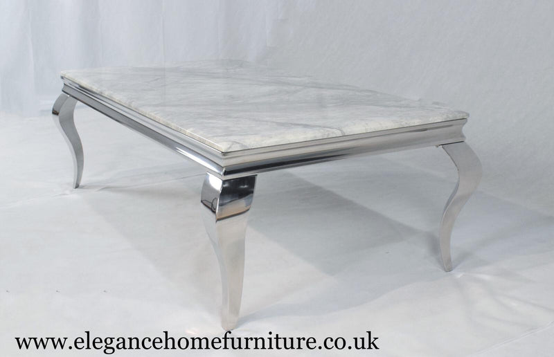 Louis Grey Marble Coffee Table